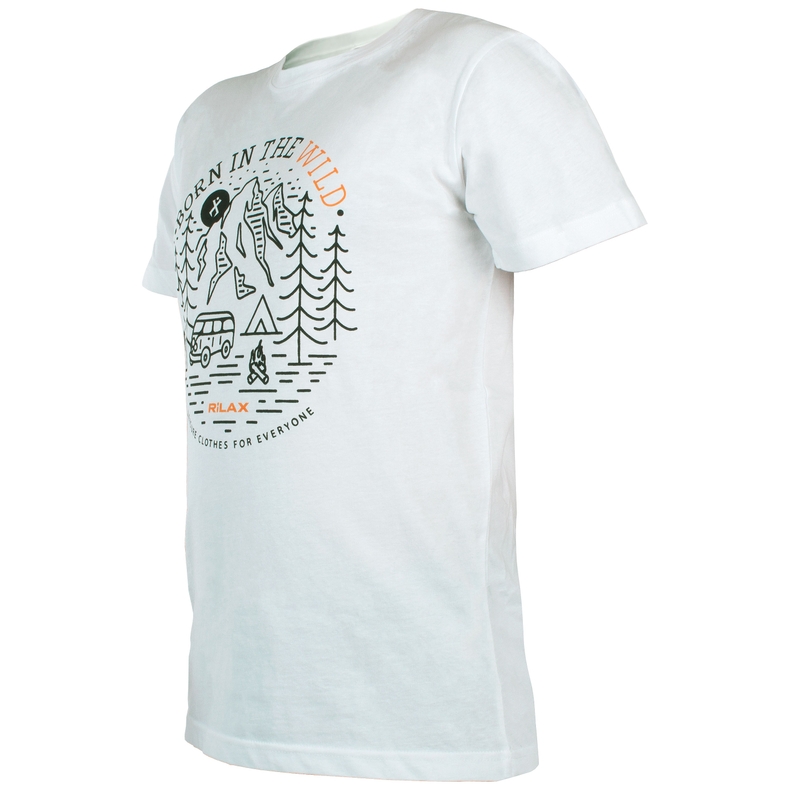 T-shirt uomo Rilax Morik bianco Saldi