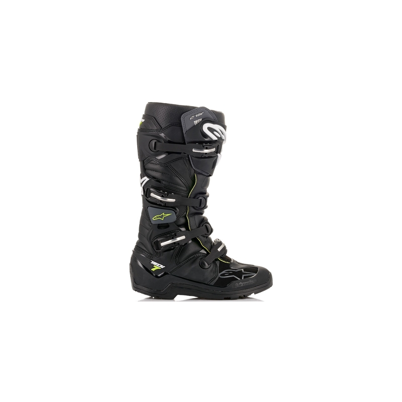 Stivali da moto Alpinestars Tech 7 Enduro Drystar Nero-Grigio-Giallo Fluo