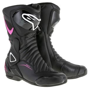 Stivali da moto Alpinestars Stella S-MX 6 Donna Nero, Viola e Bianco