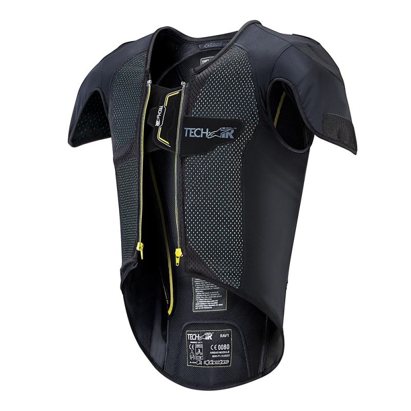 Alpinestars Tech-Air® Race Vest fodera airbag nera e gialla Saldi