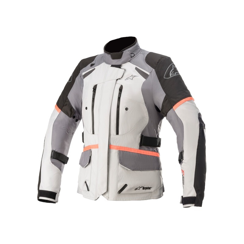Giacca da moto Alpinestars Stella Andes Drystar Donna Grigio-Nero-Fluo Pink