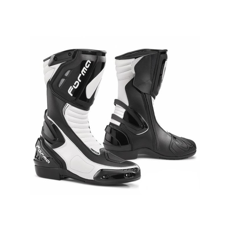 Stivali da moto Forma Freccia nero-bianco