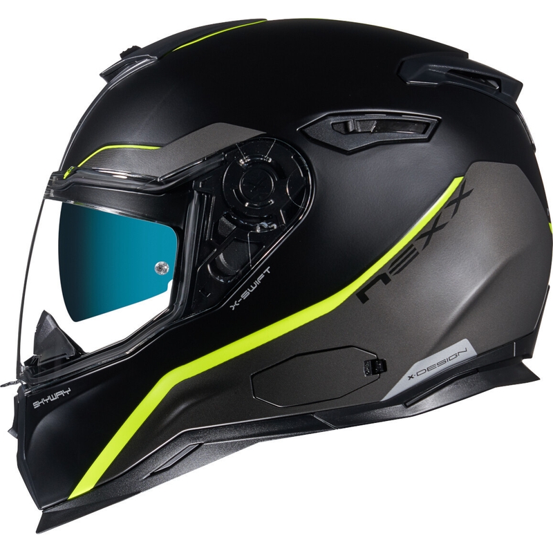 Casco moto integrale NEXX SX.100 Skyway nero-giallo fluo Saldi