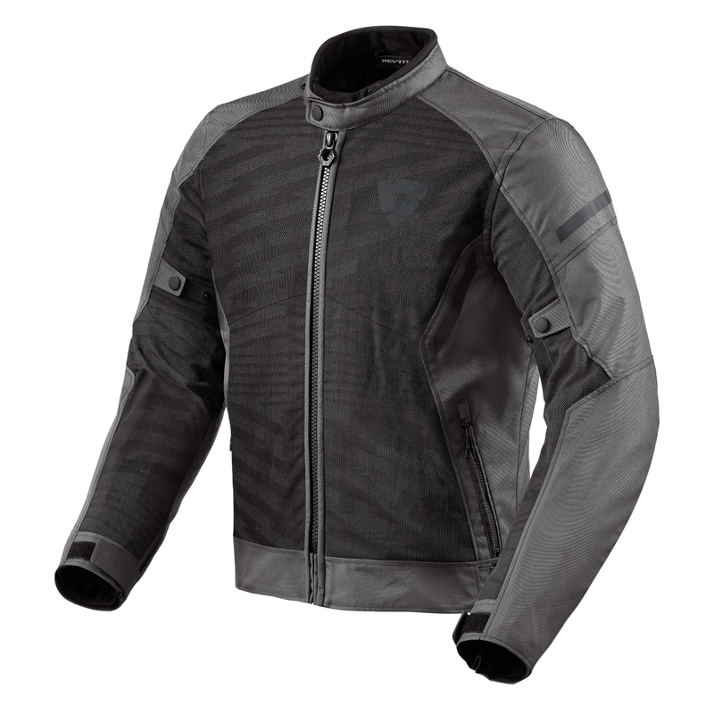 Giacca da moto Revit Torque 2 H2O nero-grigio Saldi