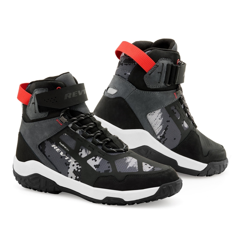 Stivali da moto Revit Descent H2O Nero-Grigio-Rosso