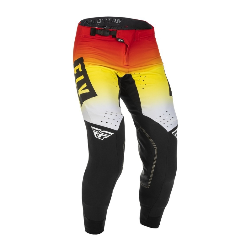 Motokrosové kalhoty FLY Racing Evolution DST 2022 červeno-žluto-černé