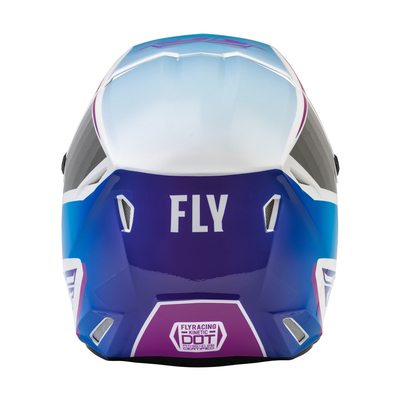 Casco da motocross FLY Racing Kinetic Drift rosa-bianco-blu