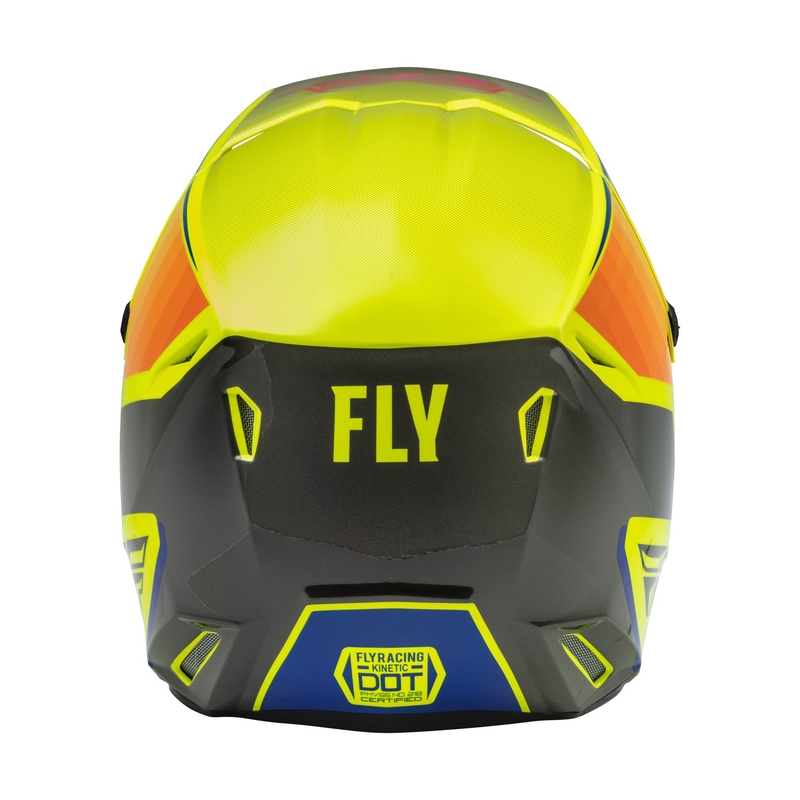Dětská motokrosová přilba FLY Racing Kinetic Drift modro-fluo žluto-šedá