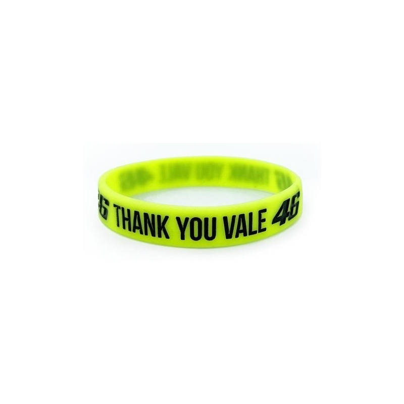 Náramek VR46 Valentino Rossi "Thank you Vale" fluo žlutý