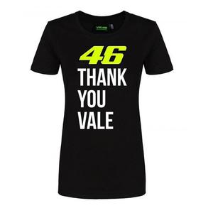 T-shirt donna VR46 Valentino Rossi "Thank you Vale" nero