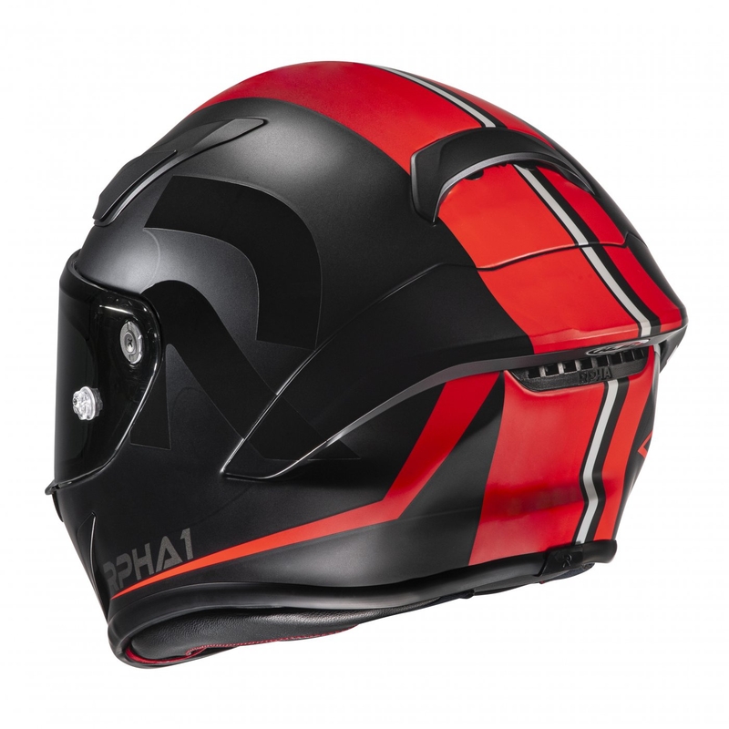 Casco moto integrale HJC RPHA 1 Senin MC1SF nero e rosso
