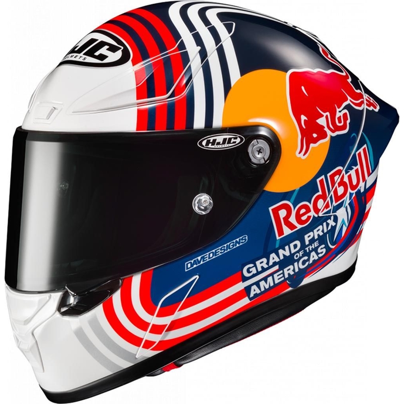 Casco moto integrale HJC RPHA 1 Redbull Austin GP MC21 rosso-blu-bianco Saldi