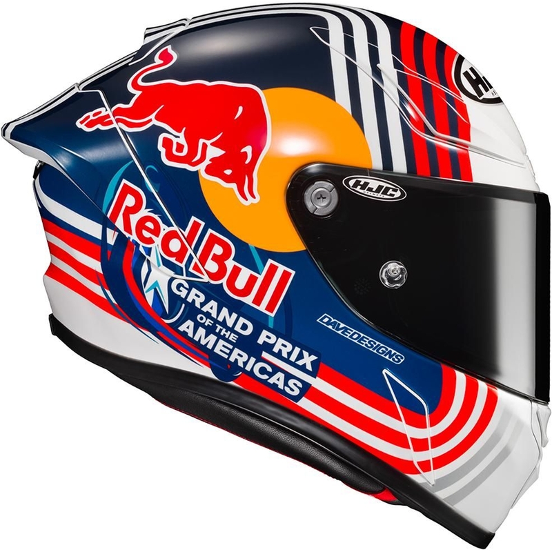 Casco moto integrale HJC RPHA 1 Redbull Austin GP MC21 rosso-blu-bianco Saldi