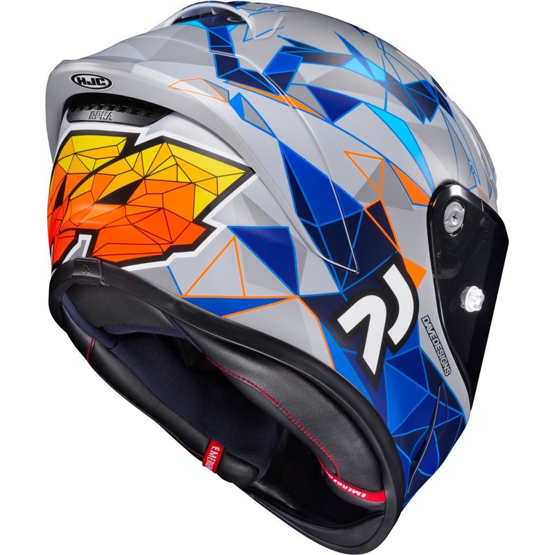 Integrální přilba na motorku HJC RPHA 1 Pol Espargaro Replica MC2SF oranžovo-modro-šedá