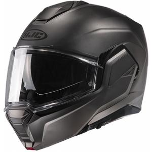 Casco moto HJC I100 Solid semi-piatto in titanio flip-up