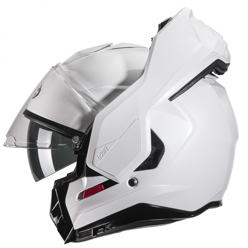 Casco moto HJC I100 Solid flip-up bianco perla