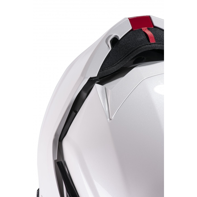 Casco moto HJC I100 Solid flip-up bianco perla