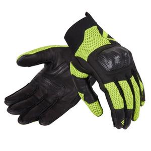 Guanti da moto Rebelhorn Gap III nero-giallo fluo Saldi
