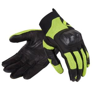 Guanti moto donna Rebelhorn Gap III nero-giallo fluo Saldi