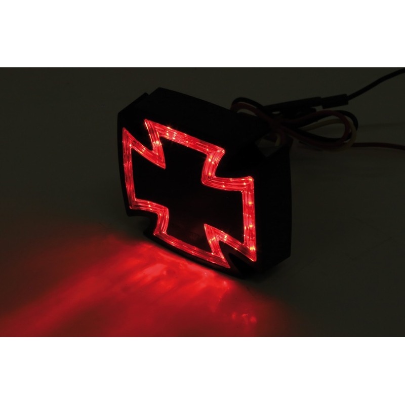 Universální LED zadní světlo Highsider Gothic černé výprodej