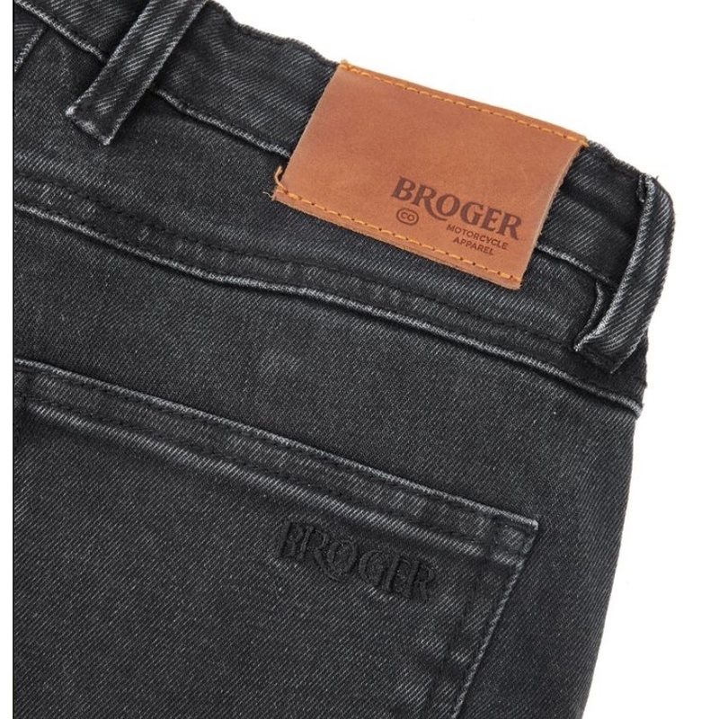 Jeans da motociclista BROGER Florida II donna nero Saldi