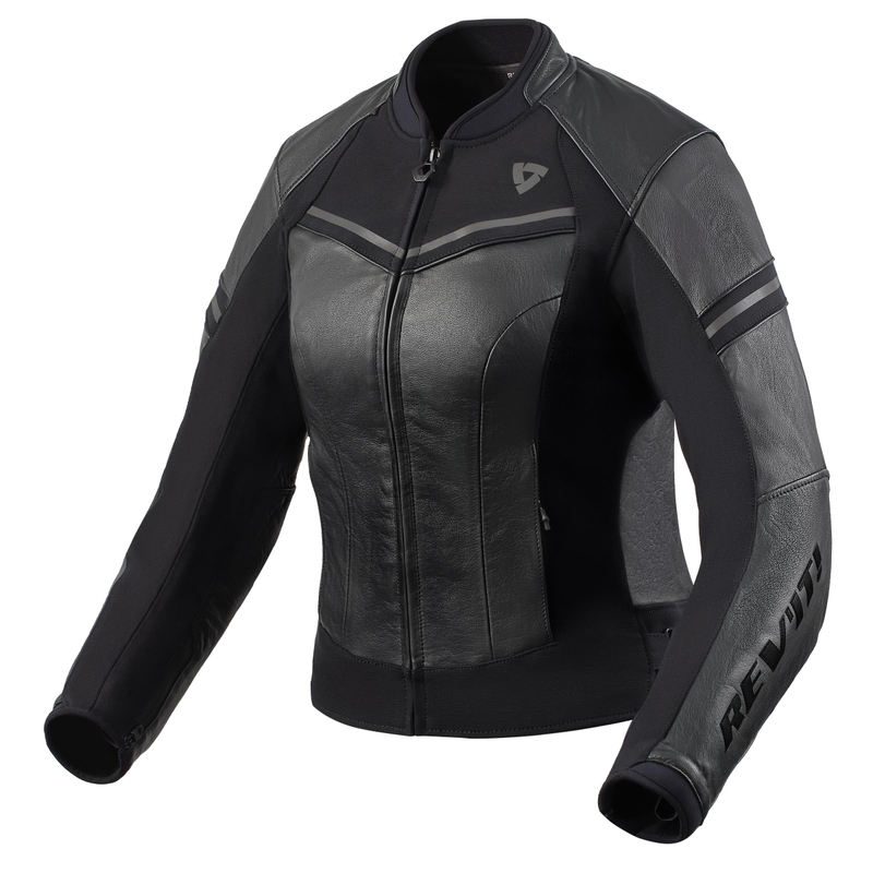 Giacca moto Revit Median donna nero-antracite