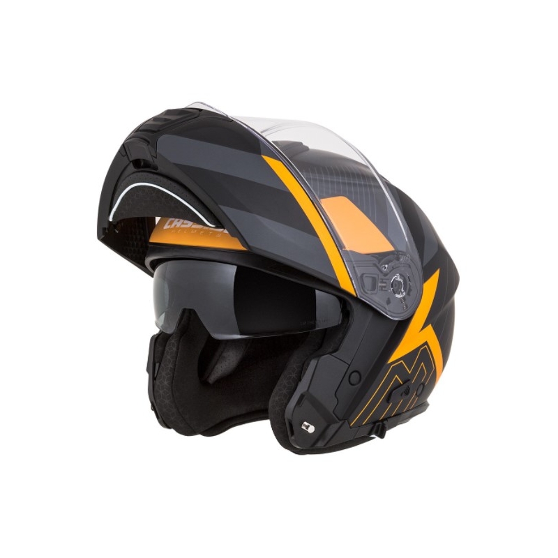 Casco moto Cassida Modulo 2.0 Profile nero-grigio-arancio ribaltabile Saldi