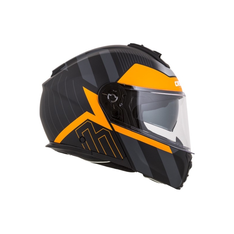 Casco moto Cassida Modulo 2.0 Profile nero-grigio-arancio ribaltabile Saldi