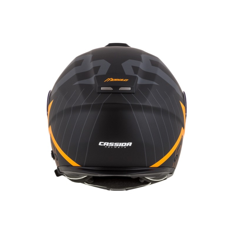 Casco moto Cassida Modulo 2.0 Profile nero-grigio-arancio ribaltabile Saldi