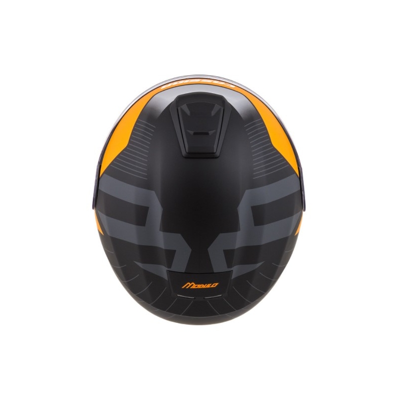Casco moto Cassida Modulo 2.0 Profile nero-grigio-arancio ribaltabile Saldi