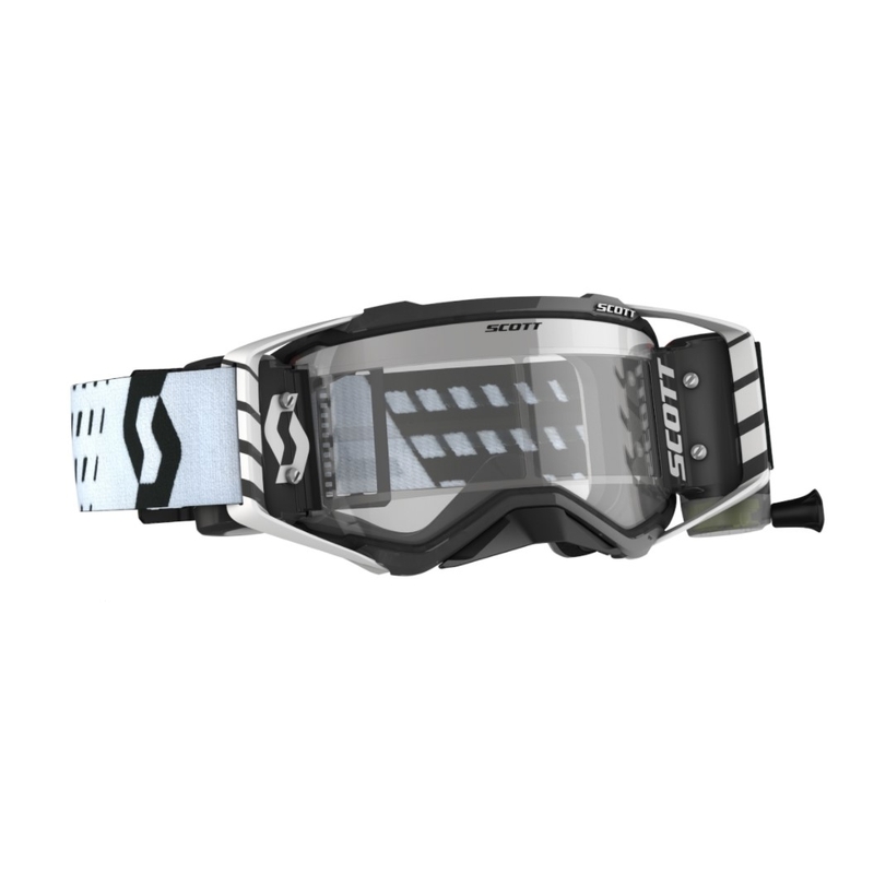 Occhiali da motocross SCOTT Prospect WFS 22 bianco e nero