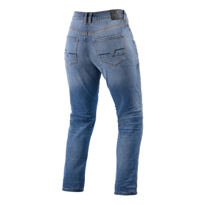 Jeans donna Revit Victoria 2 SF Light Blue Cropped Motorcycle