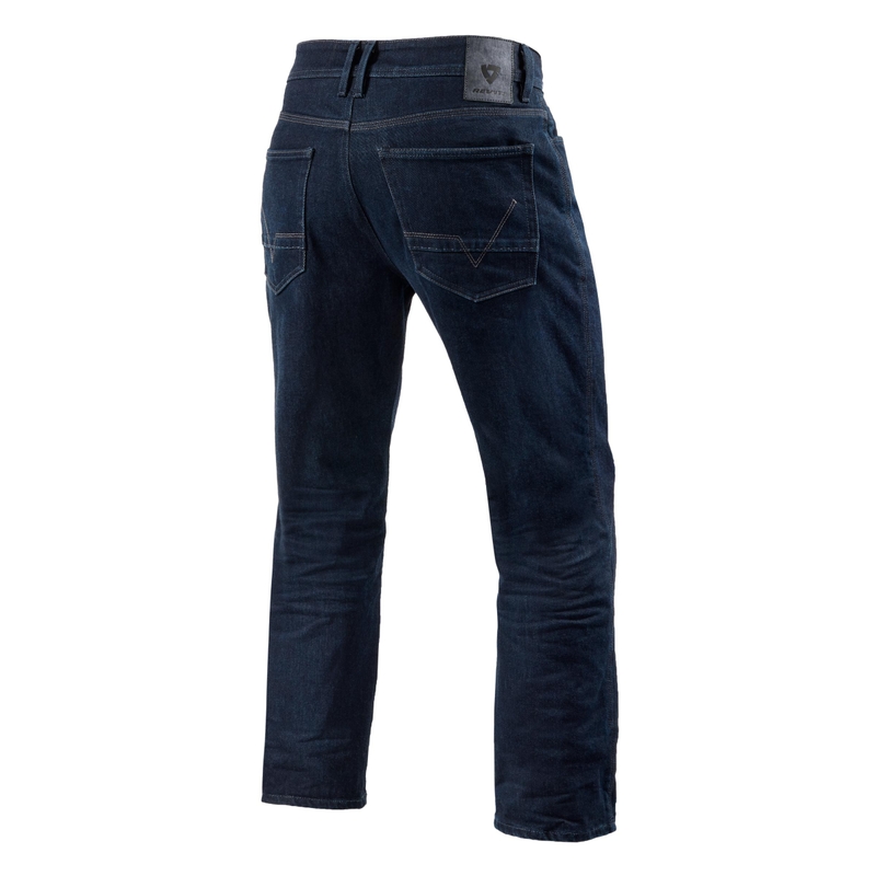 Jeans moto Revit Lombard 3 RF blu scuro cropped