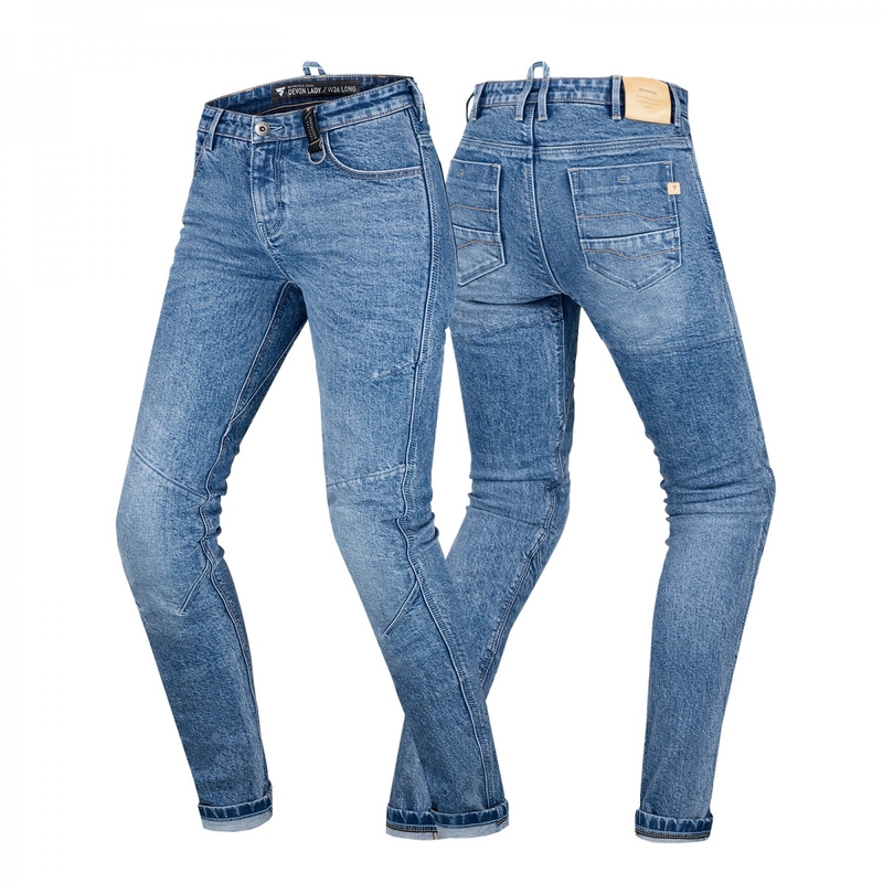 Jeans da motociclista Shima Devon Blue da donna