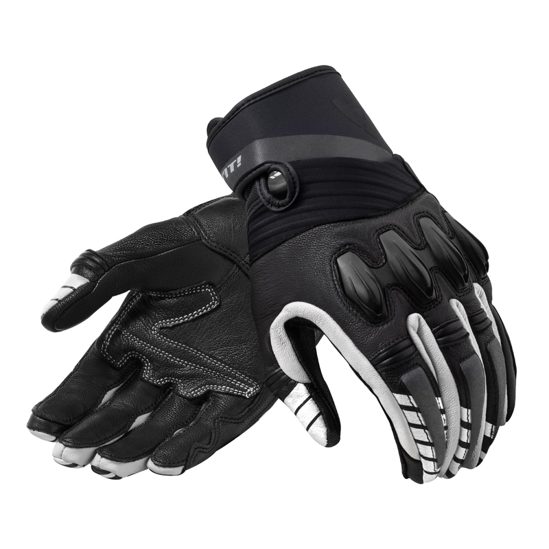 Guanti da moto Revit Energy bianchi e neri Saldi