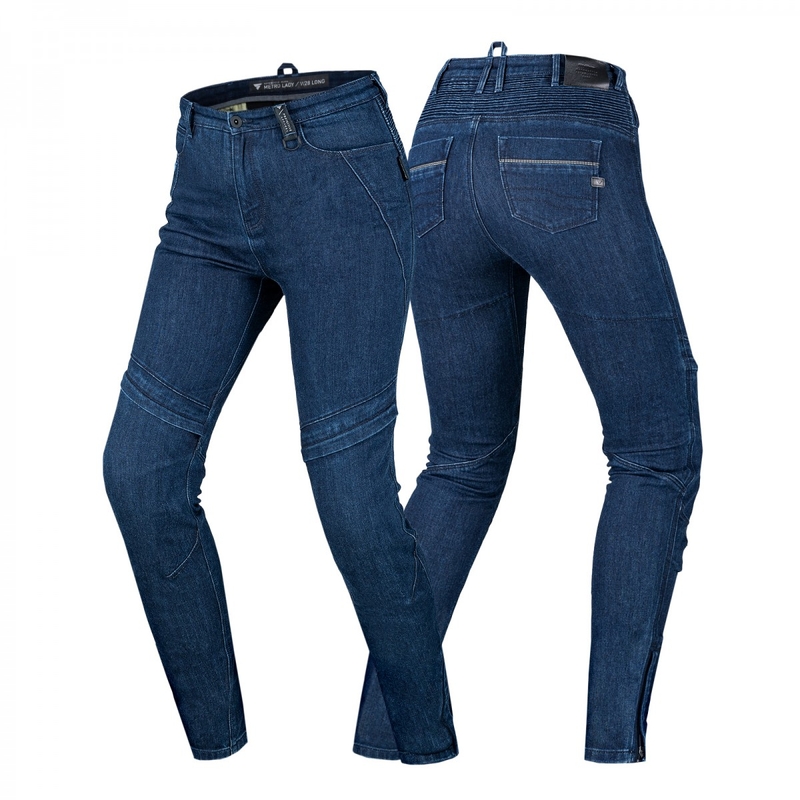 Jeans da moto da donna Shima Metro blu scuro