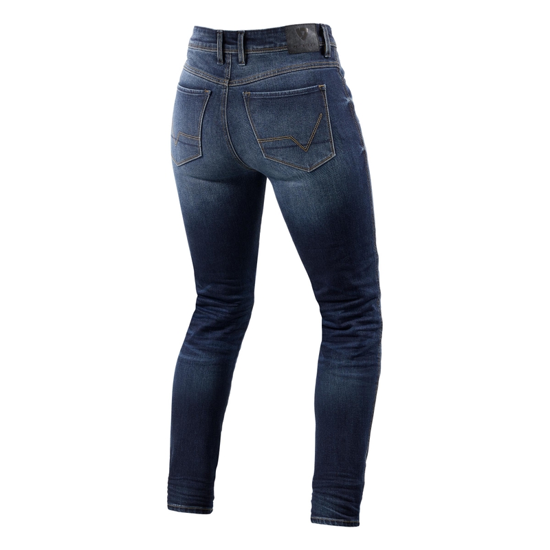 Jeans da moto da donna Revit Marley SK blu