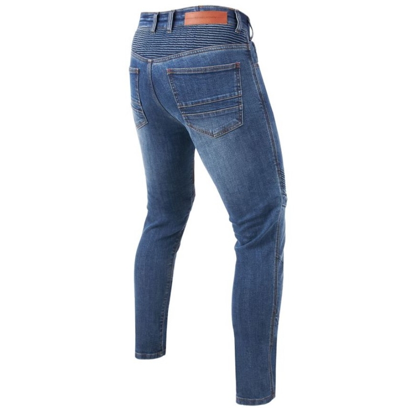 Jeans da moto Rebelhorn Eagle III, blu slavato
