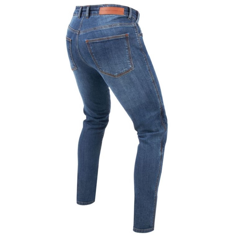 Jeans moto Rebelhorn Classic III SF lavato blu Saldi