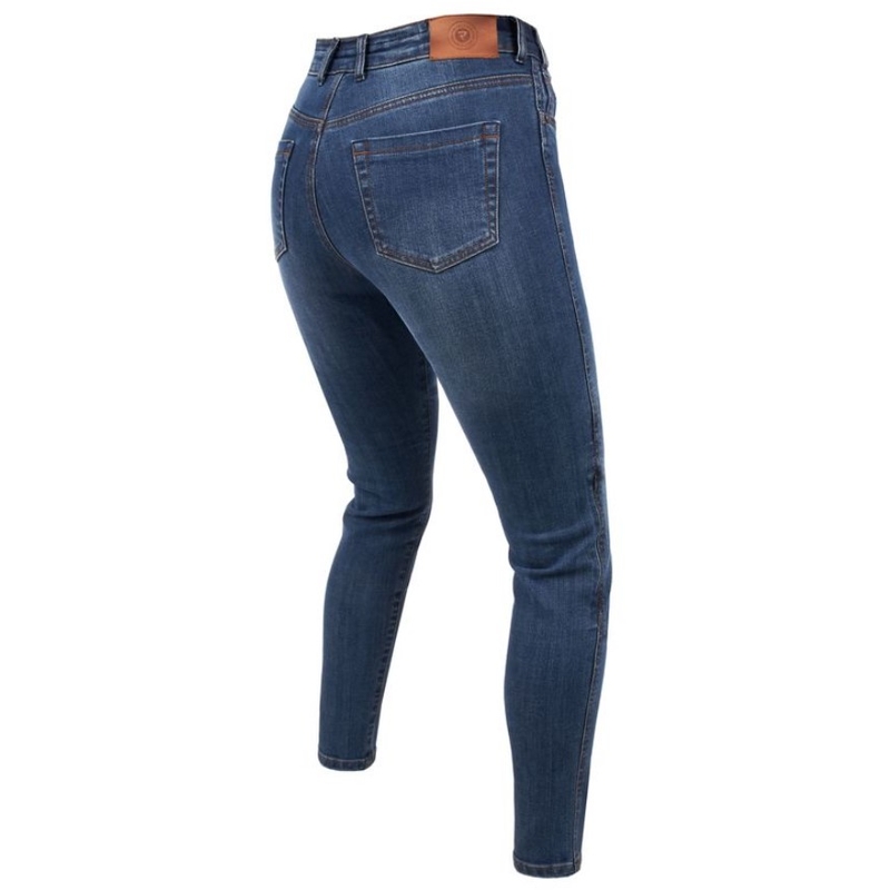 Jeans da moto Rebelhorn Classic III SF da donna in blu lavato Saldi