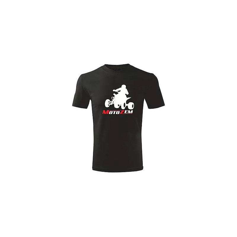 Triko s motivem Motozem čtyřkolka černé
