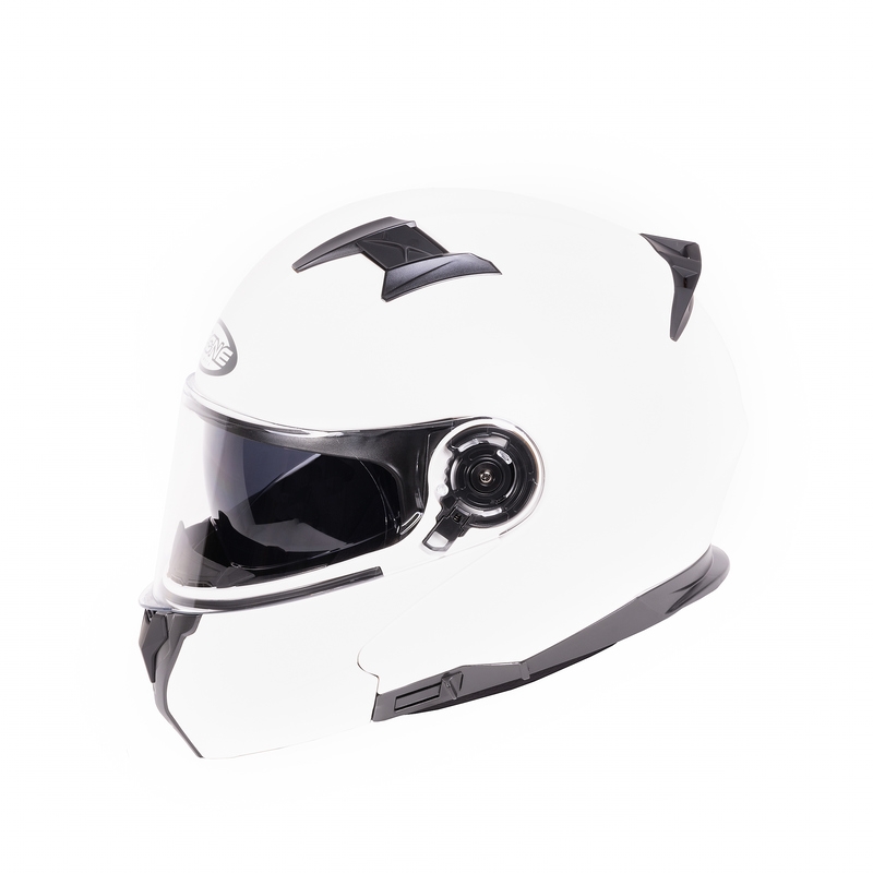 Casco moto Ozone Flip Up Storm White Gloss Saldi