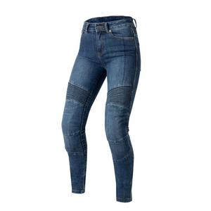 Jeans da moto Ozone Agness II da donna in blu slavato Saldi