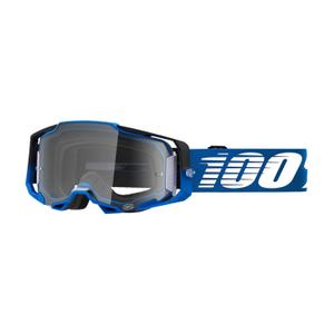 Occhiali da motocross 100% ARMEGA Rockchuck blu scuro (plexi trasparente)