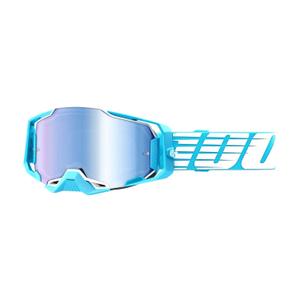 Occhiali da motocross 100% ARMEGA Oversize Sky turchese (plexi blu)