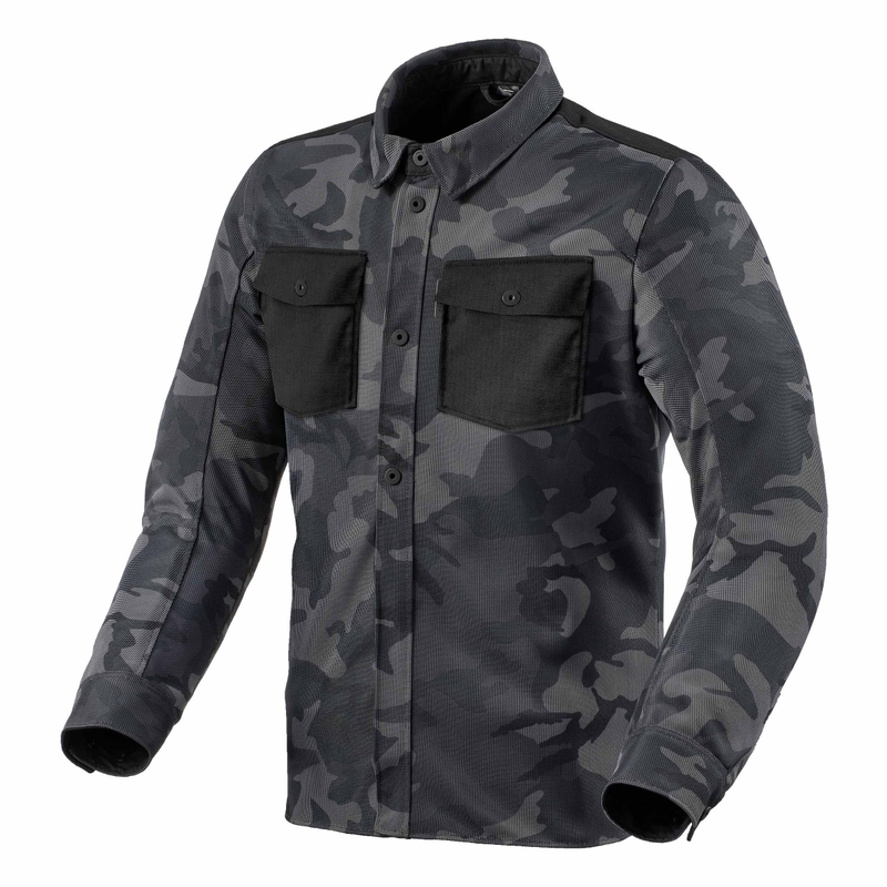 Camicia da moto Revit Tracer Air 2 Camo Grey Saldi