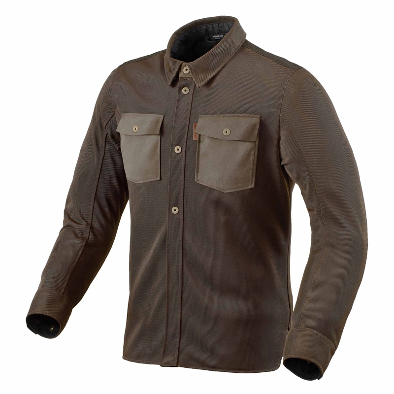 Camicia da moto Revit Tracer Air 2 marrone Saldi
