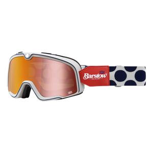 Occhiali 100% BARSTOW Hayworth rosso-blu-bianco (plexi rosso)