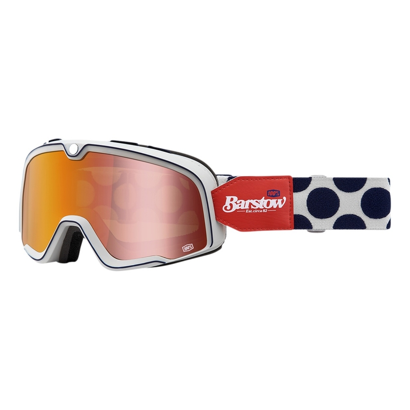 Occhiali 100% BARSTOW Hayworth rosso-blu-bianco (plexi rosso)