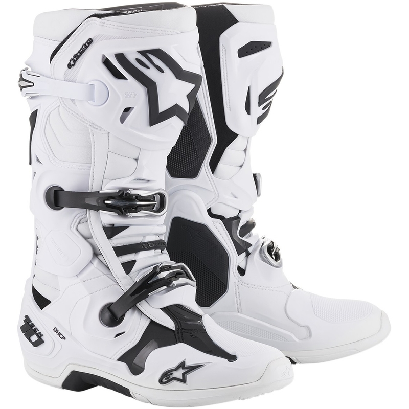 Stivali da moto Alpinestars Tech 10 bianchi
